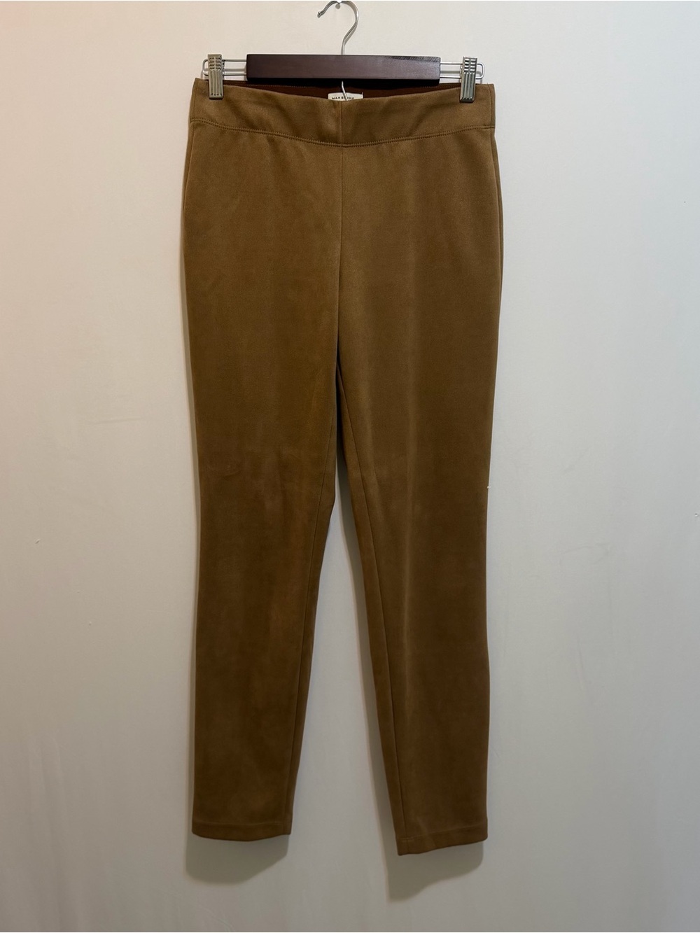 Max Studio Caramel Brown Skinny Ponte Pants